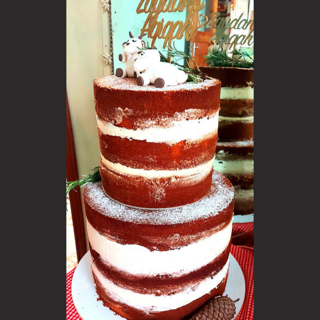 Naked Cake Cerise Doree Pastry Bakery Mauritius